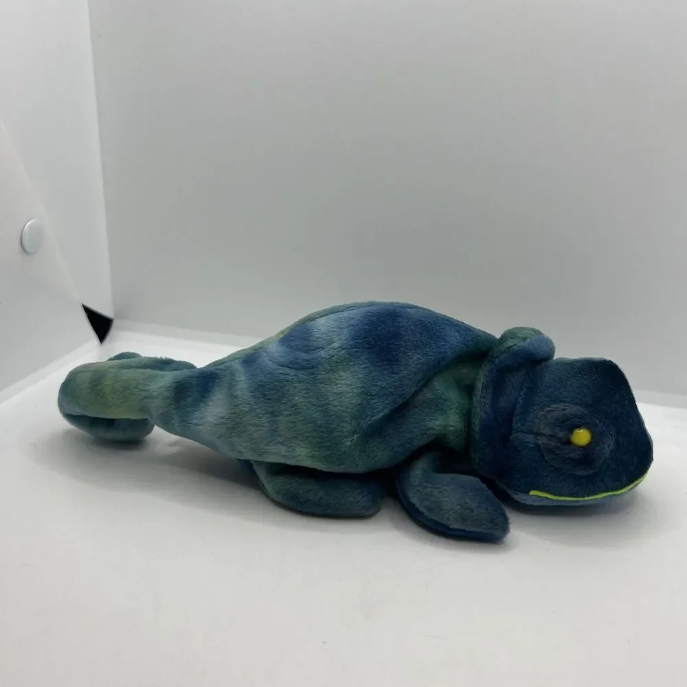 RARE‎ Ty Beanie Baby Rainbow The Chameleon 1997